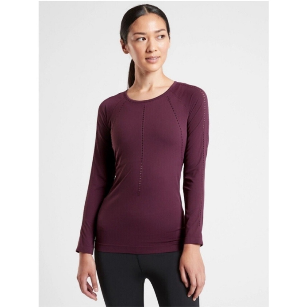 Athleta Foothills Long Sleeve Top Medium E37